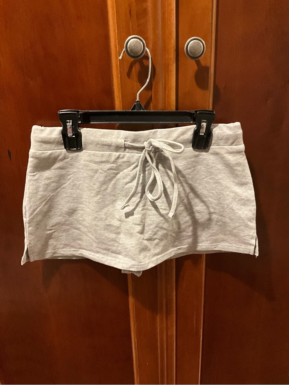 Edikted Women’s Light Gray Drawstring Lounge Skort Size Xsmall